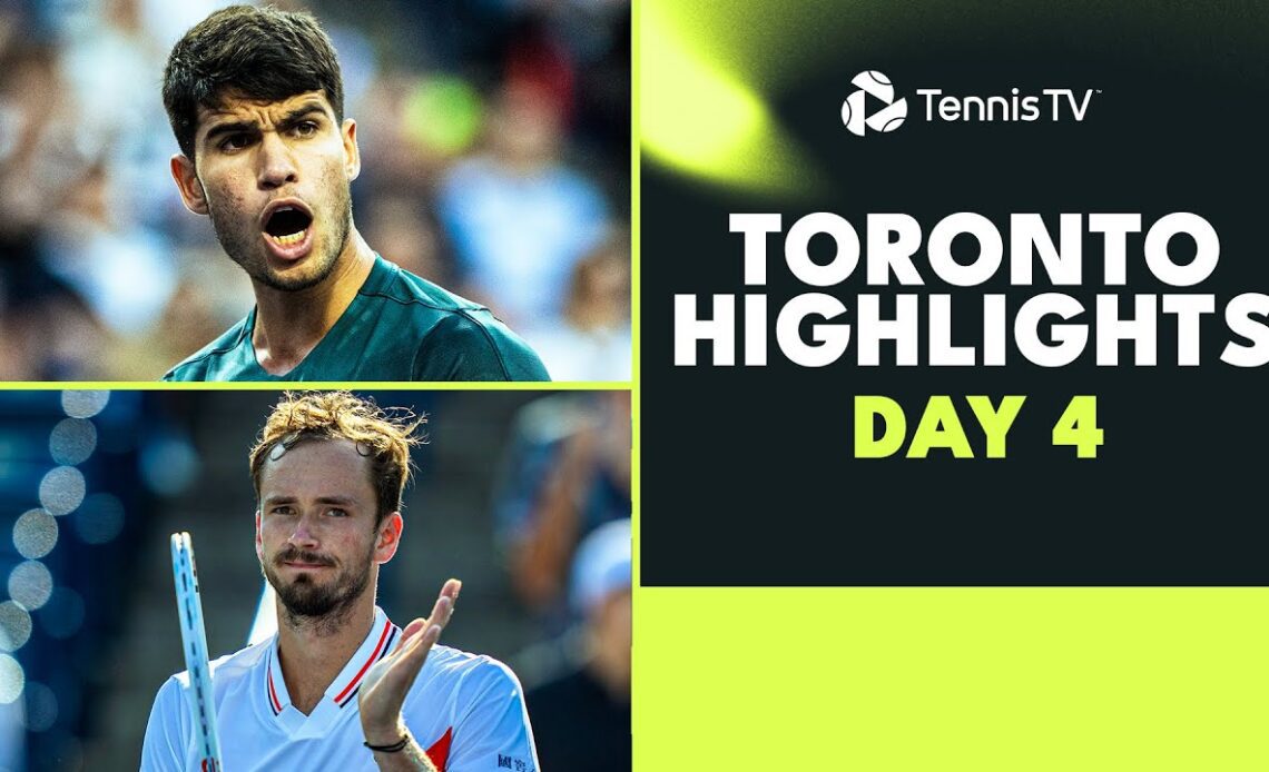 Alcaraz Faces Hurkacz; Medvedev, Ruud, Fritz In Action | Toronto 2023 Highlights Day 4