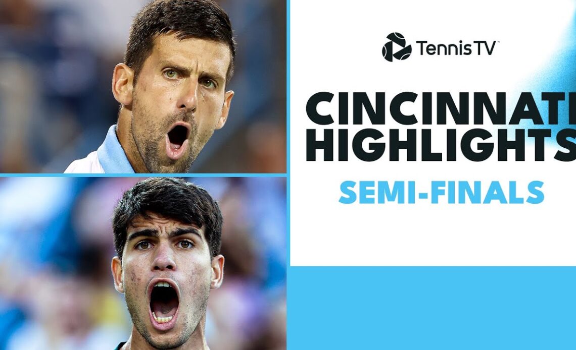Alcaraz v Hurkacz Epic; Djokovic & Zverev Clash | Cincinnati 2023 Semi-Final Highlights