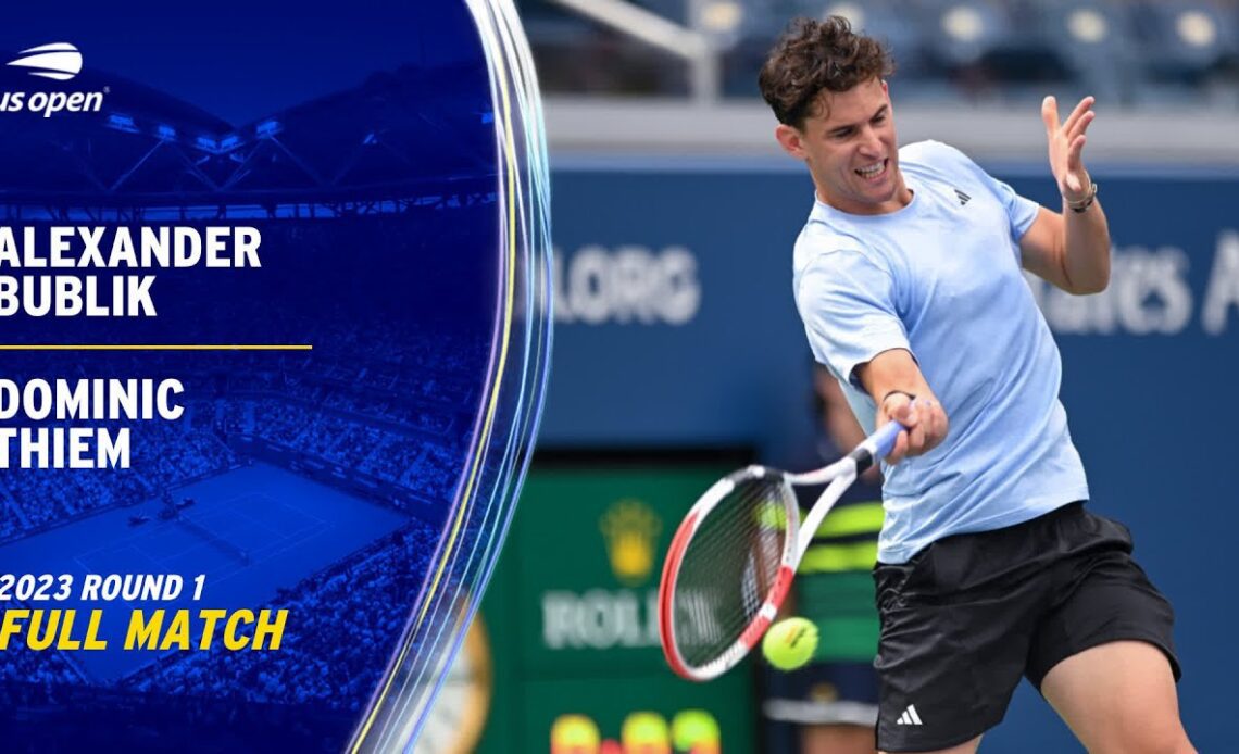 Alexander Bublik vs. Dominic Thiem Full Match | 2023 US Open Round 1