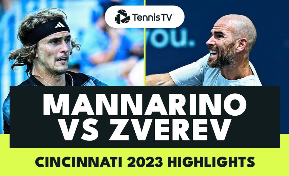 Alexander Zverev vs Adrian Mannarino Quarter-Final | Cincinnati 2023 Highlights