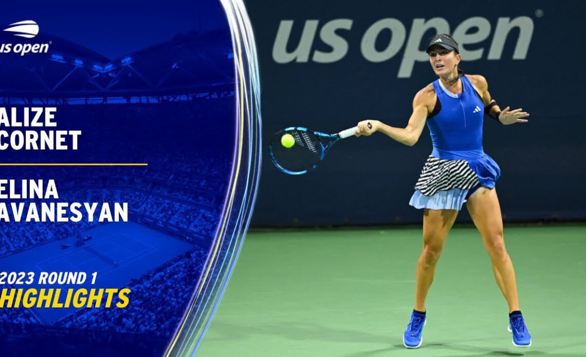 Alize Cornet vs. Elina Avanesyan Highlights | 2023 US Open Round 1