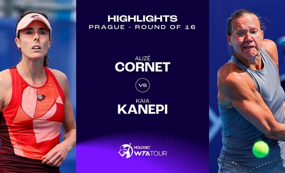Alizé Cornet vs. Kaia Kanepi | 2023 Prague Round of 16 | WTA Match Highlights