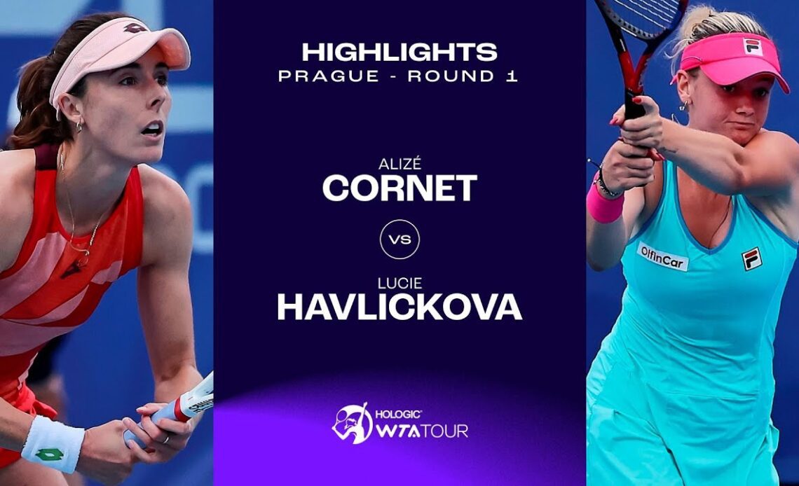 Alizé Cornet vs. Lucie Havlickova | 2023 Prague Round 1 | WTA Match Highlights