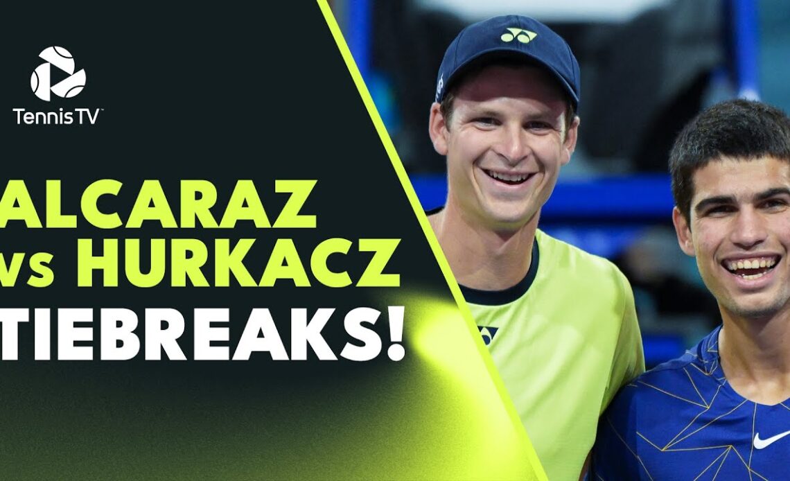 All Four Carlos Alcaraz vs Hubert Hurkacz Tiebreaks So Far!