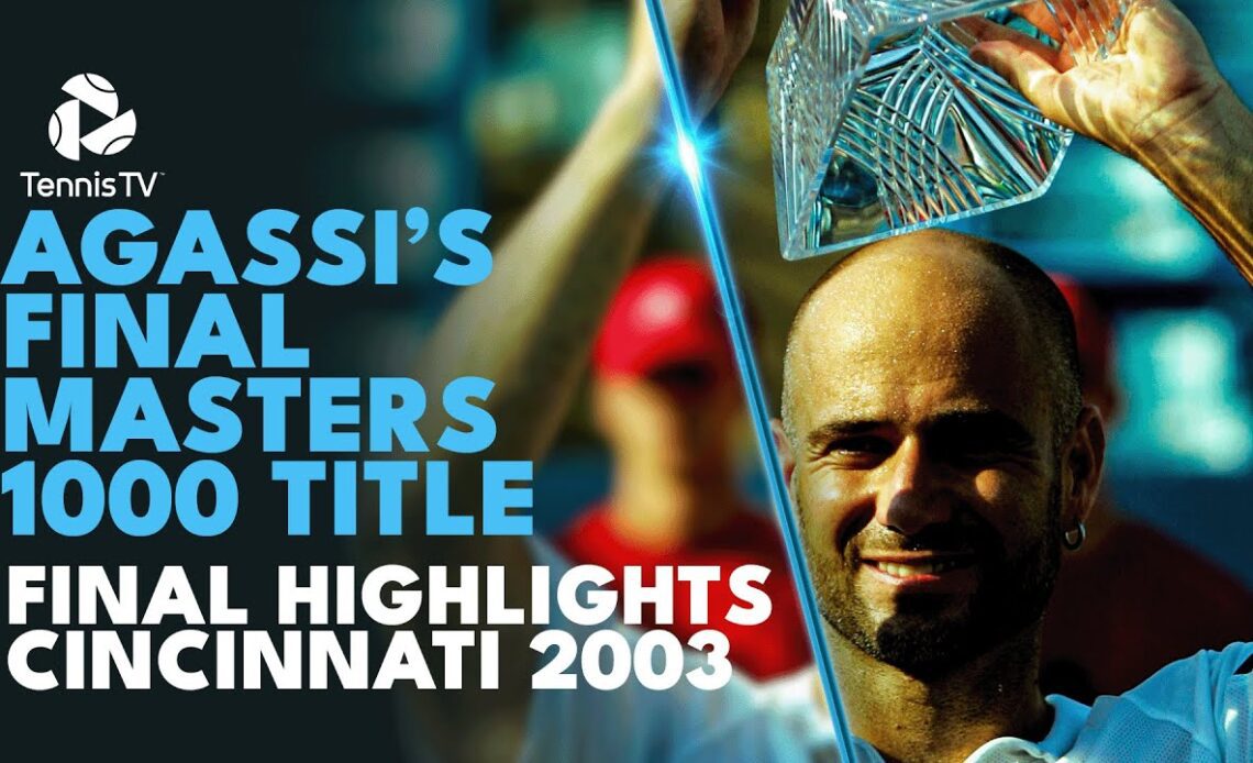 Andre Agassi's Final Masters 1000 Title | Cincinnati 2004 Final Highlights