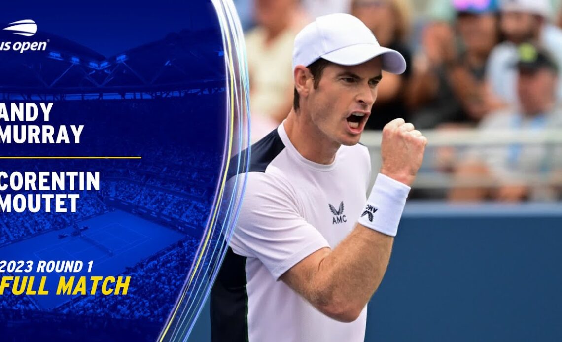 Andy Murray vs. Corentin Moutet Full Match | 2023 US Open Round 2