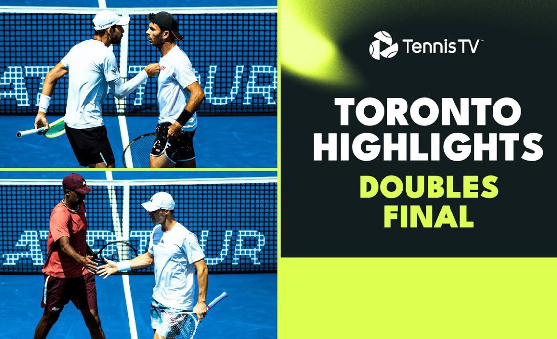 Arevalo & Rojer Take On Ram & Salisbury For The Title | Toronto 2023 Highlights Doubles Final