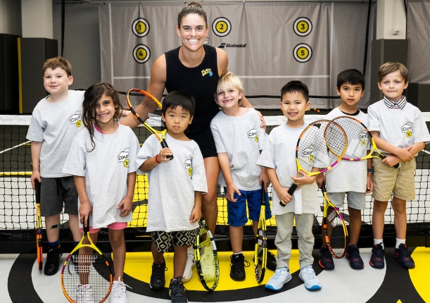 Brady Warms Up for US Open Return Hosting Babolat Clinic