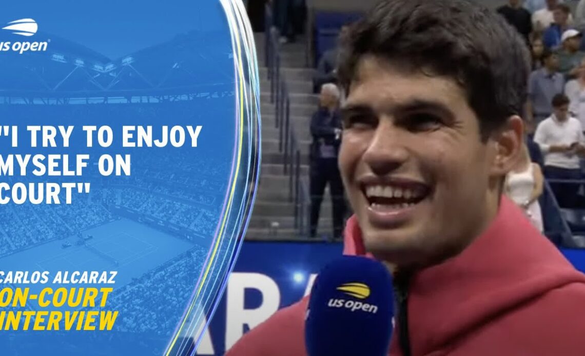 Carlos Alcaraz On-Court Interview | 2023 US Open Round 2