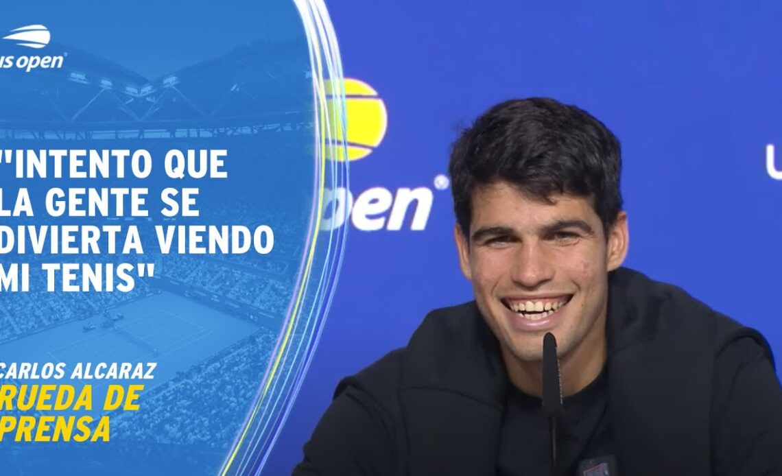 Carlos Alcaraz | Rueda de Prensa | 2023 US Open Ronda 1