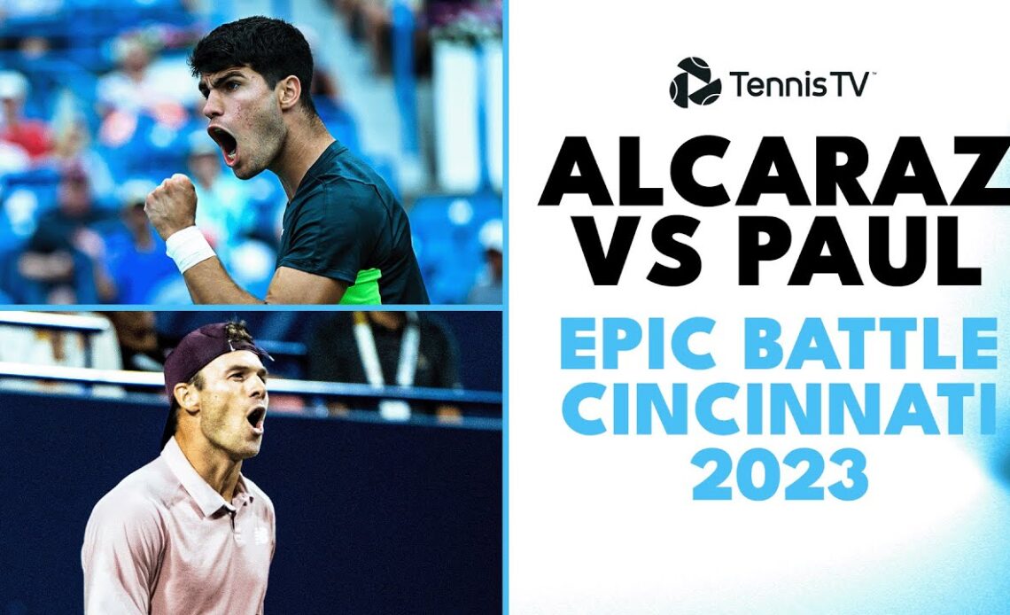 Carlos Alcaraz vs Tommy Paul EPIC Cincinnati 2023 Highlights VCP Tennis