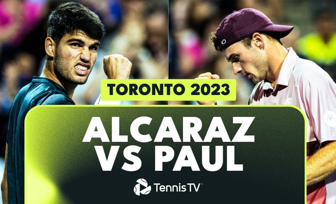 Carlos Alcaraz vs Tommy Paul INSANE Court-Level Highlights 🤯 | Toronto 2023