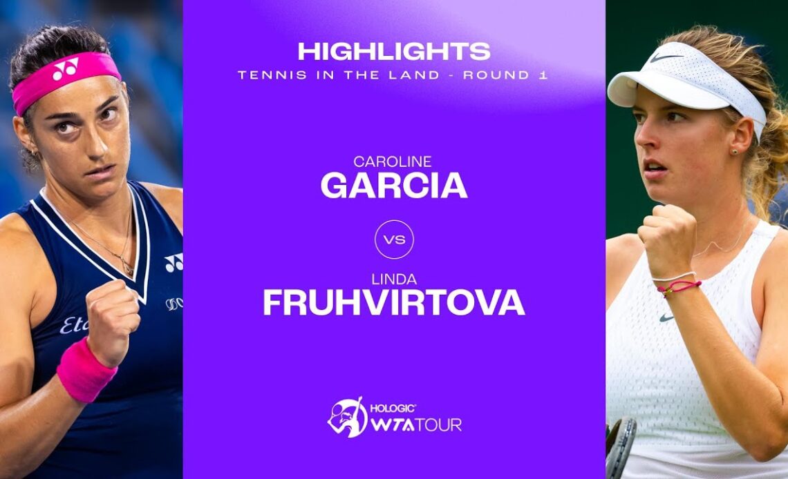 Caroline Garcia vs. Linda Fruhvirtova | 2023 Cleveland Round 1 | WTA Match Highlights