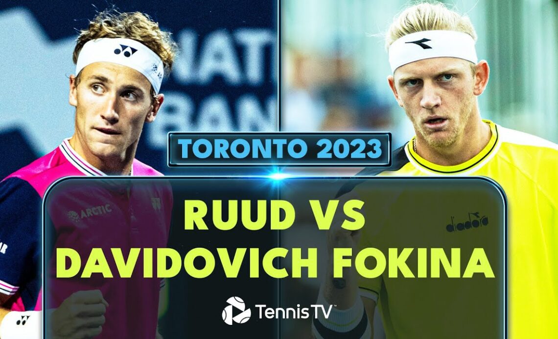 Casper Ruud vs Alejandro Davidovich Fokina Highlights | Toronto 2023