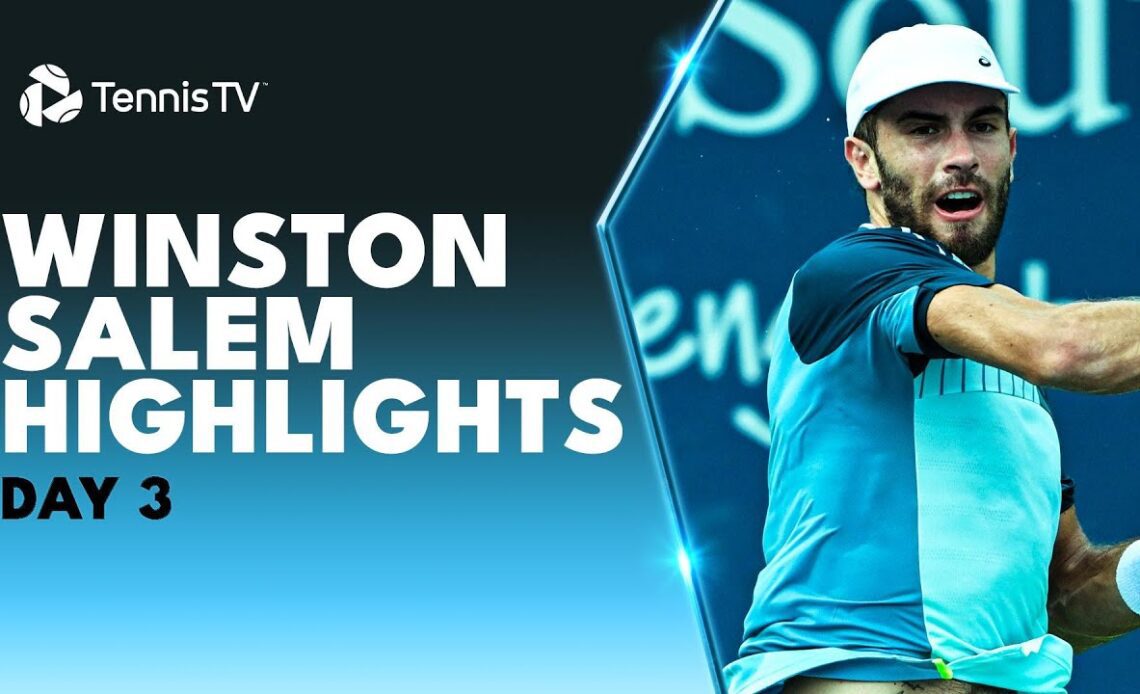 Coric Opens Against Hijikata; Fils, Nakashima, Korda in Action | Winston-Salem 2023 Day 3 Highlights