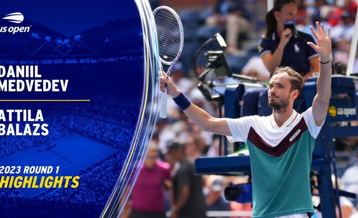 Daniil Medvedev vs. Attila Balazs Extended Highlights | 2023 US Open Round 1