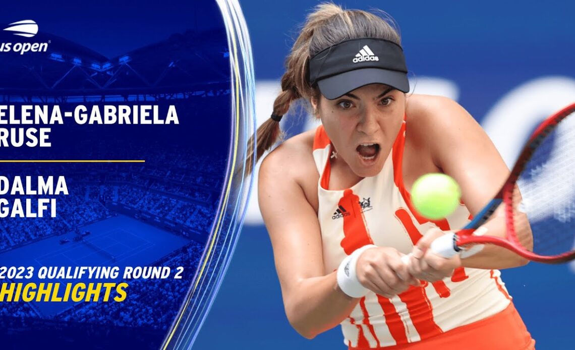 Elena-Gabriela Ruse vs. Dalma Galfi Highlights | 2023 US Open Qualifying Round 2