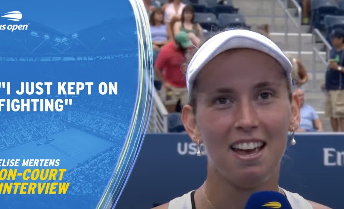 Elise Mertens' On-Court Interview | 2023 US Open Round 2