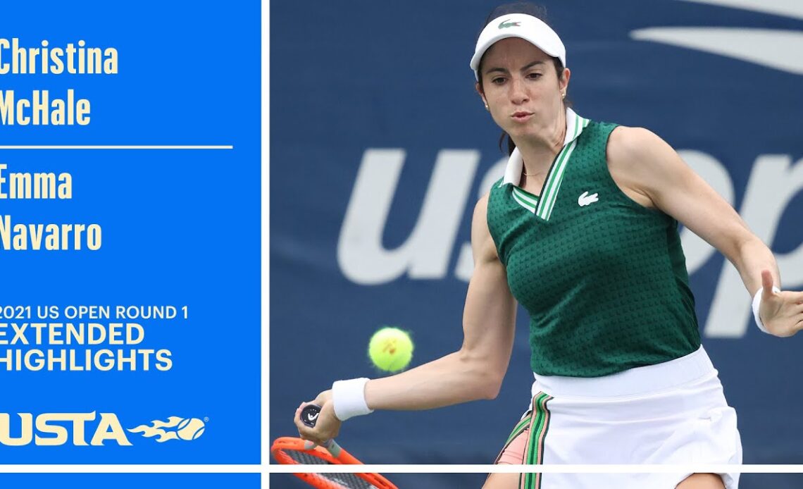 Emma Navarro vs. Christina McHale Extended Highlights | 2021 US Open Round 1