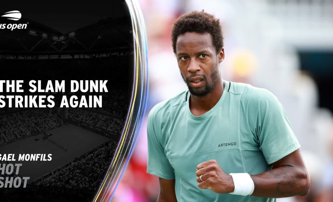 Gael Monfils Sensational Slam Dunk |  2023 US Open