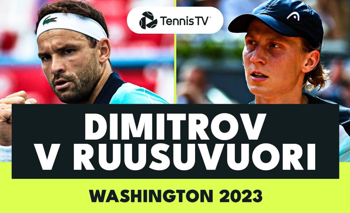Grigor Dimitrov vs Emil Ruusuvuori | Washington 2023 Highlights