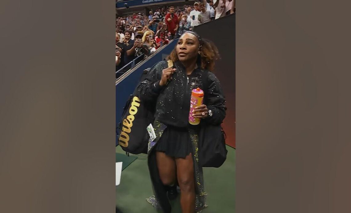 ICONIC Serena Williams entrance at the 2022 US Open ✨ #wta #tennis #shorts