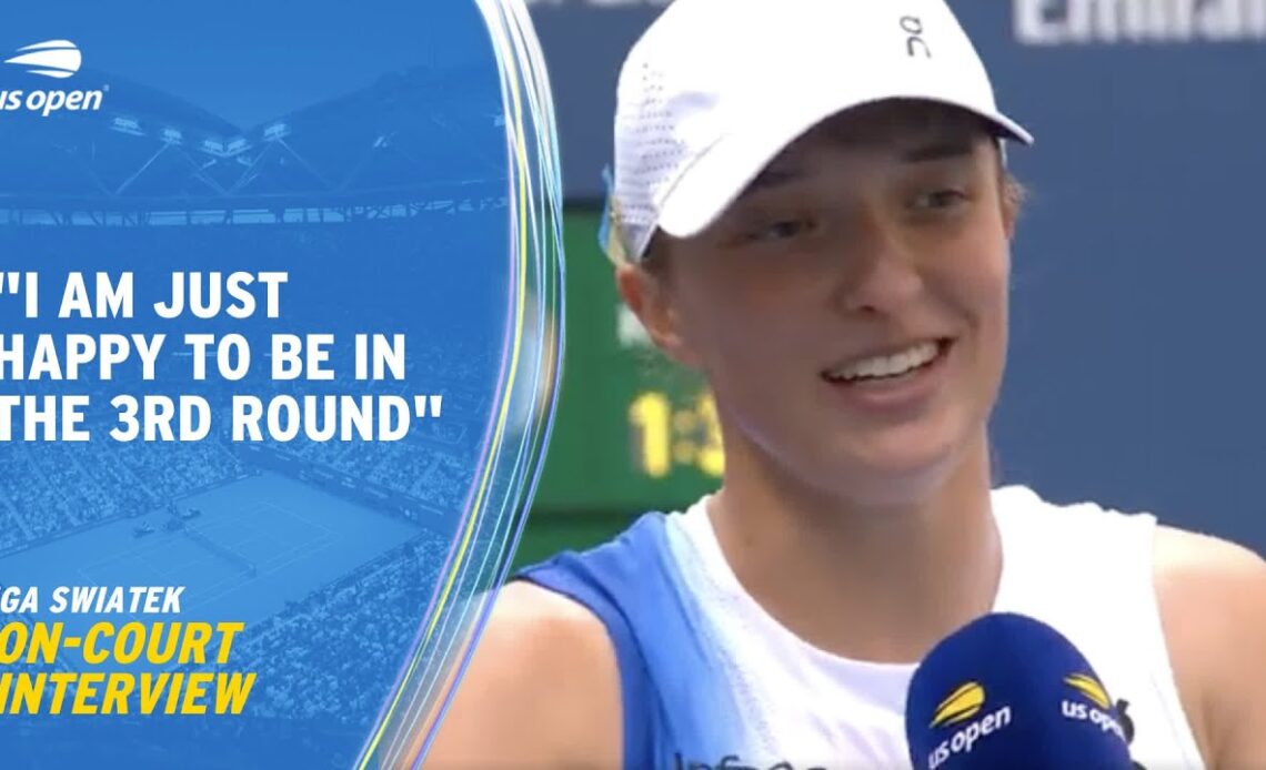 Iga Swiatek On-Court Interview | 2023 US Open Round 2