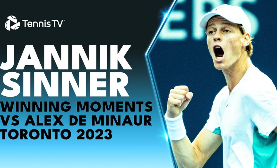 Jannik Sinner Tops Alex De Minaur To Win National Bank Open - VCP Tennis