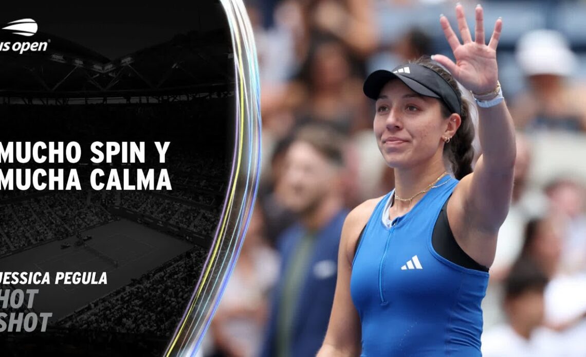 Jessica Pegula Marca un Buen Punto con Mucho Spin y Mucha Calma | 2023 US Open