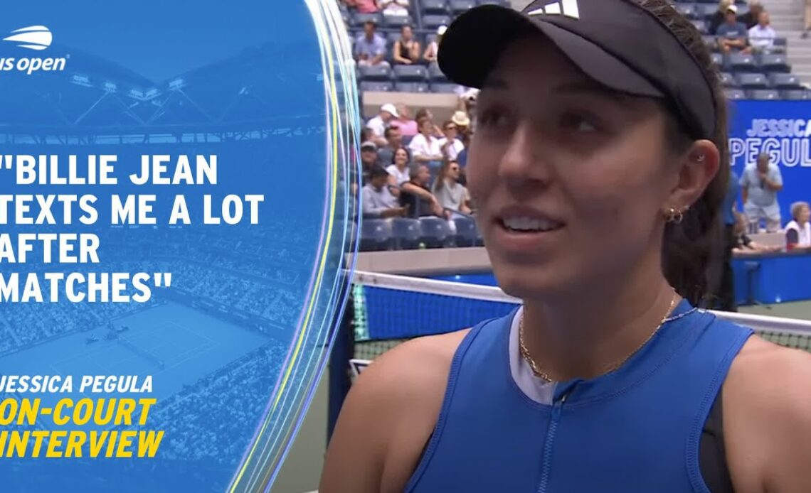 Jessica Pegula On Court Interview | 2023 US Open