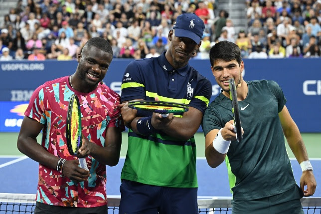 Jimmy Butler, Sebastián Yatra Hit Court with Alcaraz and Tiafoe