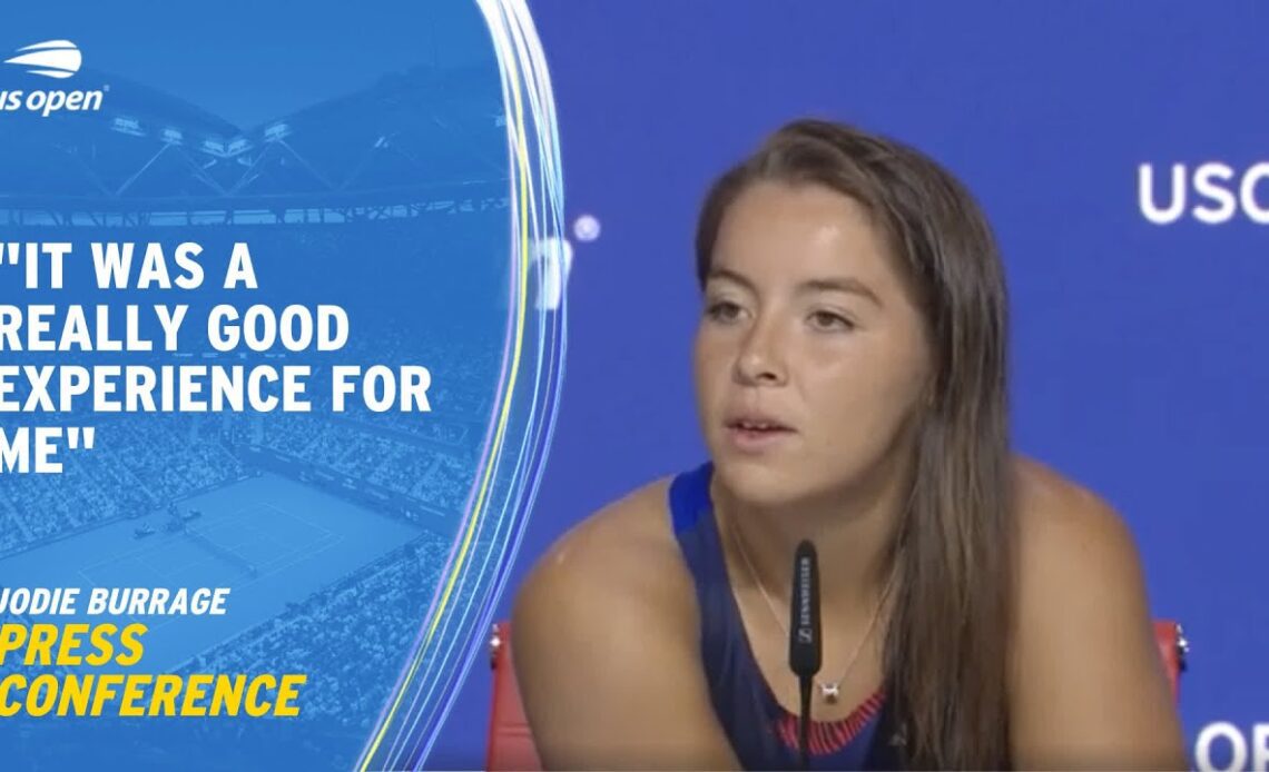 Jodie Burrage Press Conference | 2023 US Open Round 2