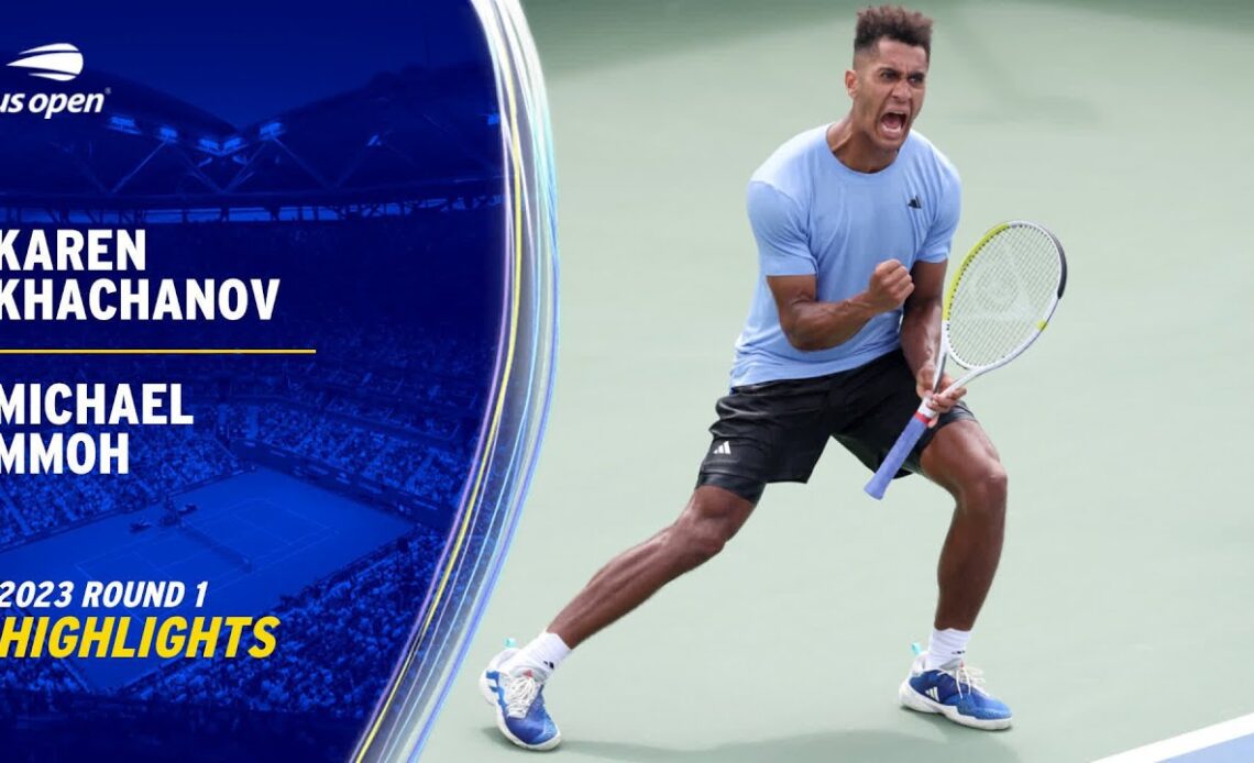 Karen Khachanov vs. Michael Mmoh Highlights | 2023 US Open Round 1