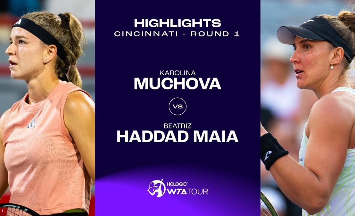 Karolina Muchova vs. Beatriz Haddad Maia | 2023 Cincinnati Round 1 | WTA Match Highlights