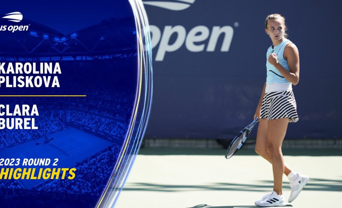 Karolina Pliskova vs. Clara Burel Highlights | 2023 US Open Round 2