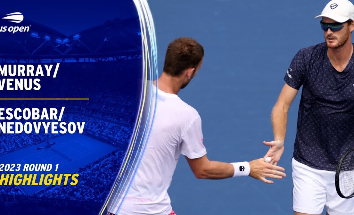 Murray/Venus vs. Escobar/Nedovyesov Highlights | 2023 US Open Round 1