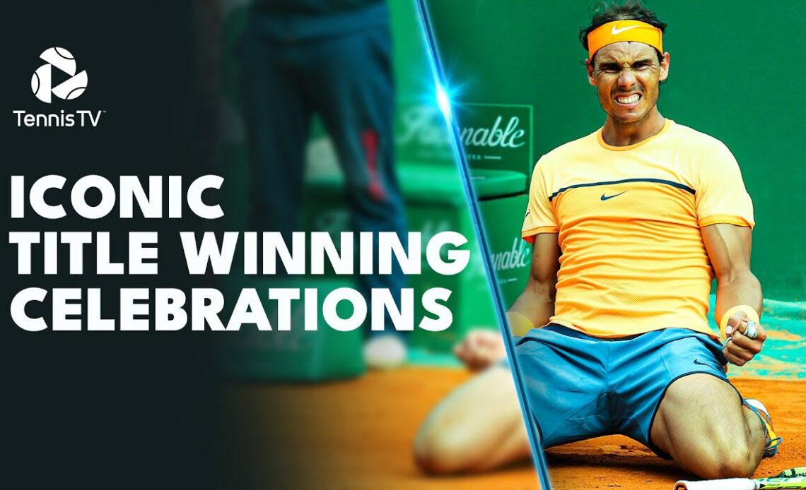 Nadal Falling To His Knees; Monfils Dancing & More | ICONIC ATP Title Winning Celebrations! 🥳