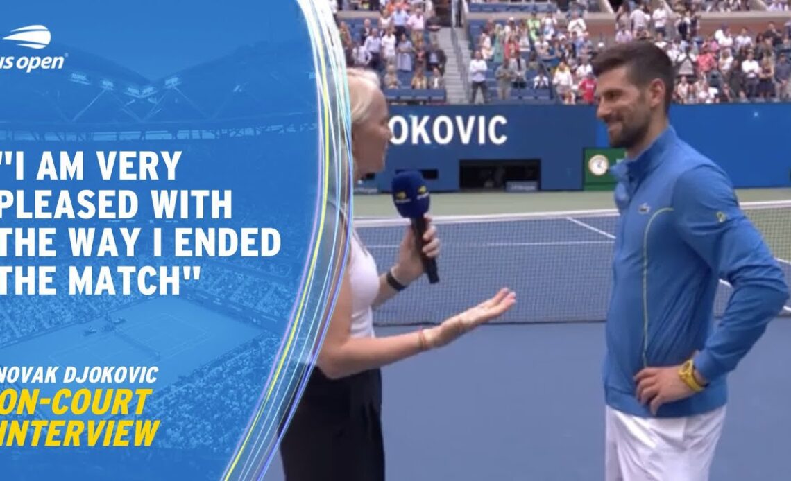 Novak Djokovic On-Court Interview | 2023 US Open Round 2