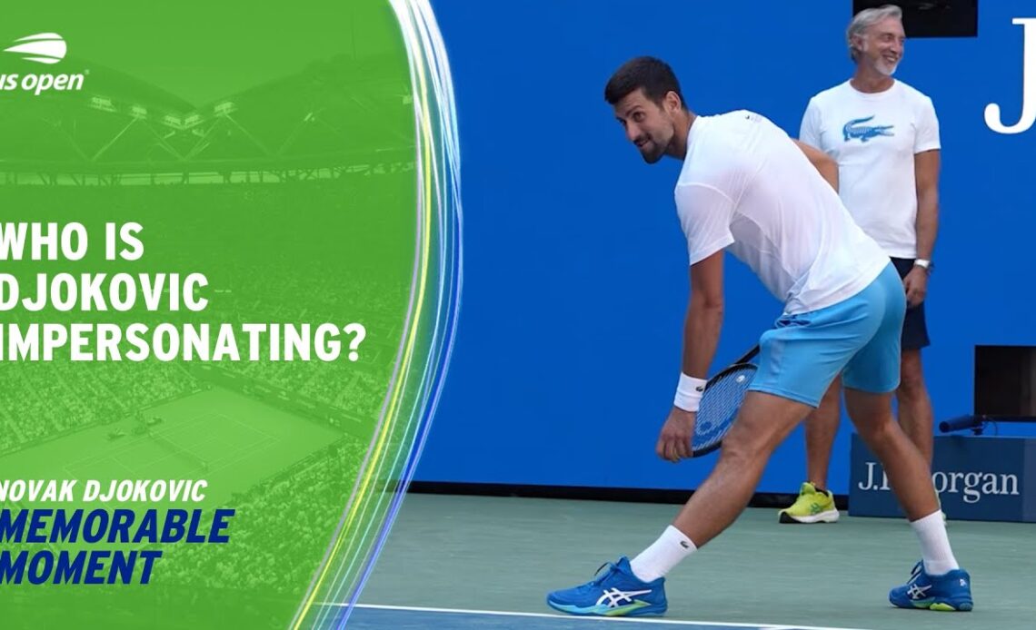 Novak Djokovic's Impressions of Tennis Stars! | 2023 US Open
