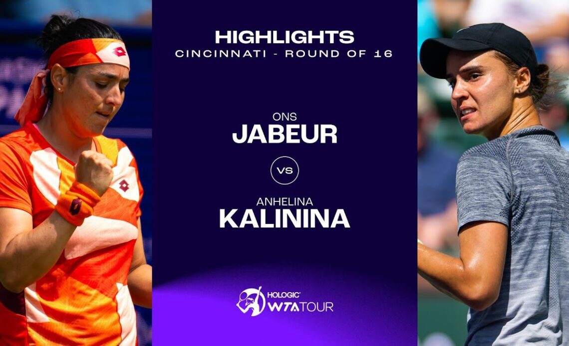 Ons Jabeur vs. Anhelina Kalinina | 2023 Cincinnati Round 2 | WTA Match Highlights