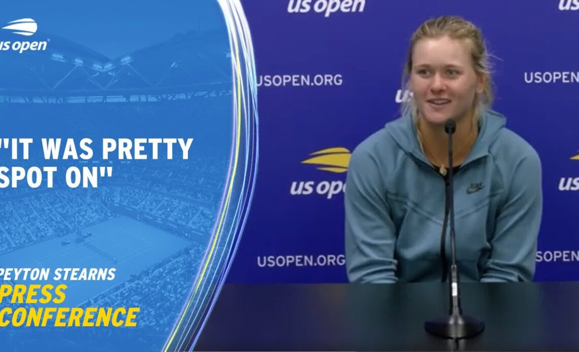 Peyton Stearns Press Conference 2023 US Open Round 2 VCP Tennis