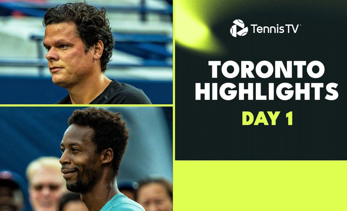 Raonic Takes On Tiafoe; Monfils, Hurkacz, Paul Feature | Toronto 2023 Highlights Day 1