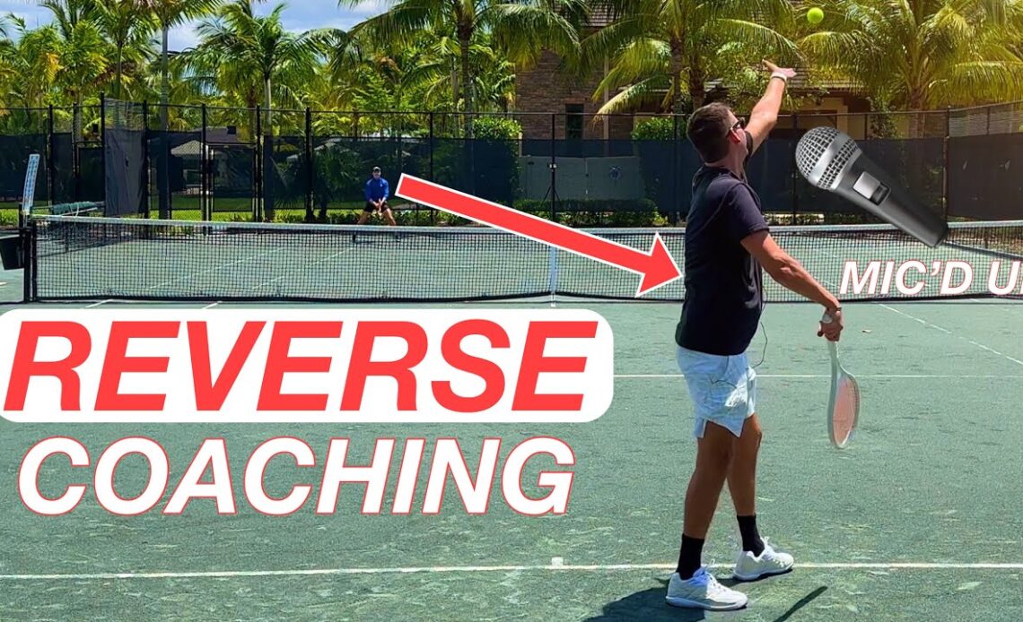 Reverse Coaching with Former UTR 12.6 & D2 Player | 8-Game Pro Set Mic’d Up 🎤