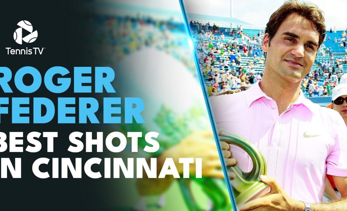 Roger Federer: Best Ever Shots In Cincinnati! ⚡️
