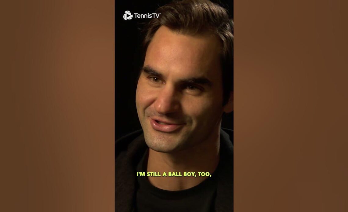 Roger Federer: Once a ball boy, always a ball boy ❤️