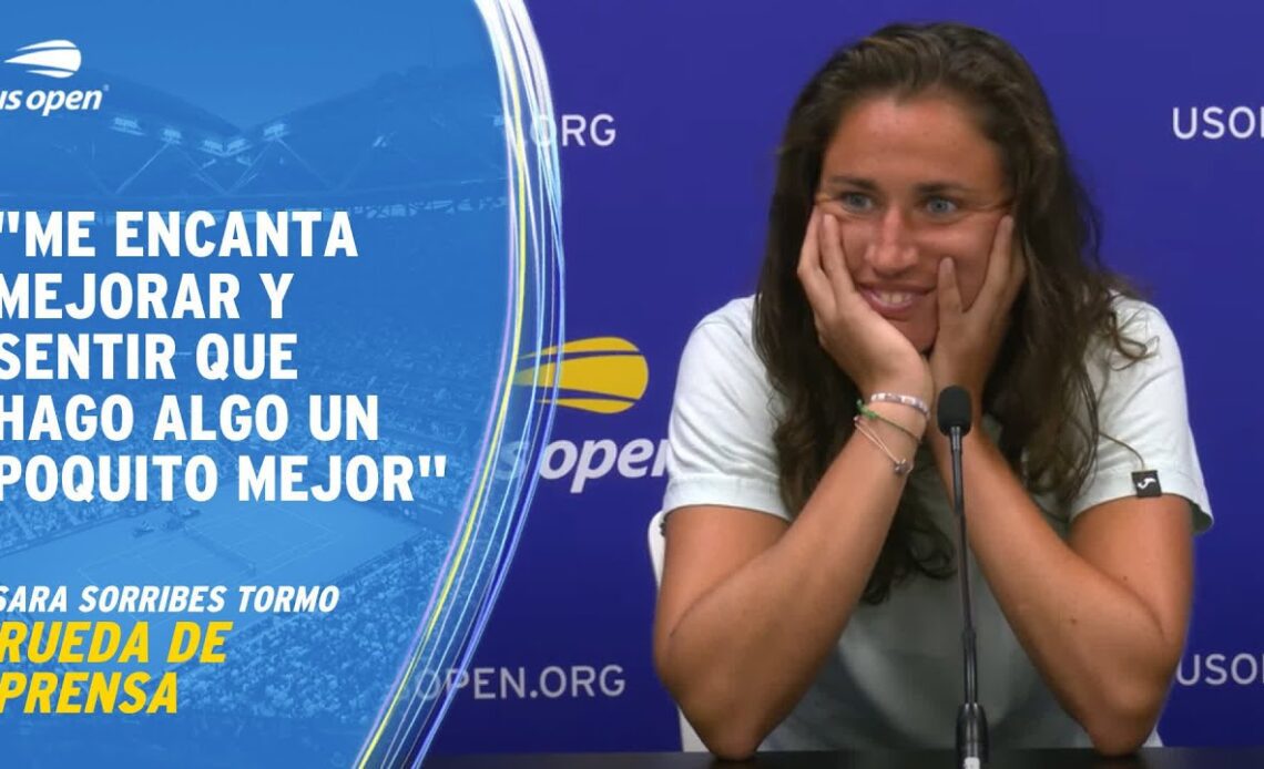 Sara Sorribes Tormo Rueda de Prensa | 2023 US Open Ronda 1