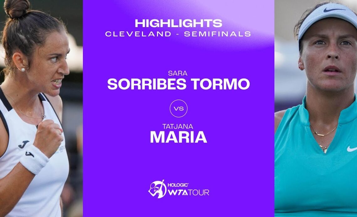 Sara Sorribes Tormo vs. Tatjana Maria | 2023 Cleveland Semifinal | WTA ...