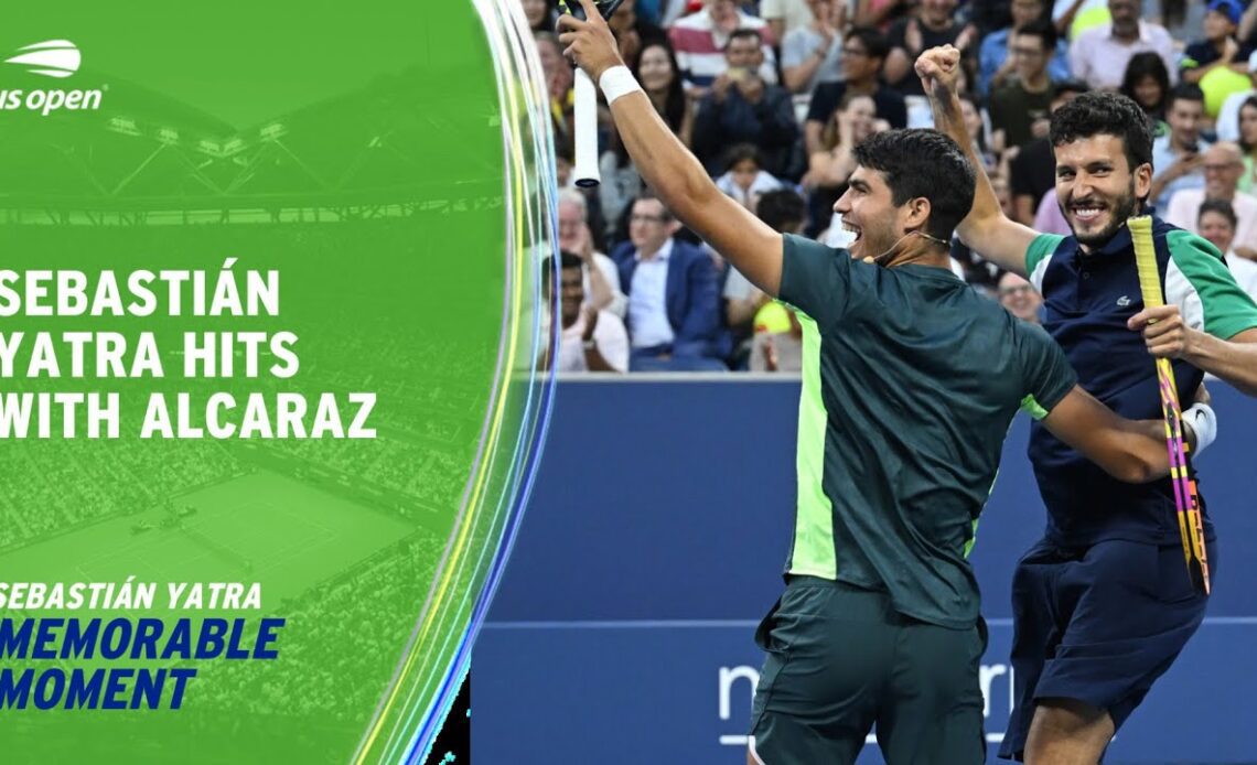 Sebastián Yatra Teams Up With Carlos Alcaraz | 2023 US Open