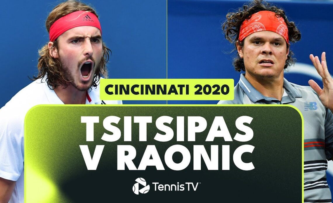 Stefanos Tsitsipas vs Milos Raonic: Cincinnati 2020 Highlights! 🤝