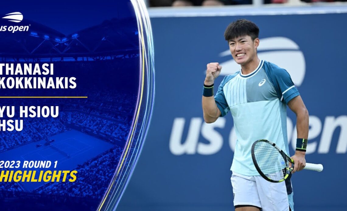 Thanasi Kokkinakis vs. Yu Hsiou Hsu Highlights | 2023 US Open Round 1